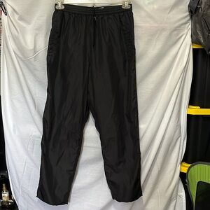 Actra Black Sweatpants with Elastic Waistband and Tapered Fit